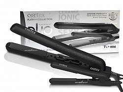 מחליק שיער קרמי CORTEX DUO קורטקס זוגי מקצועי 1 קדול 1 קטן במבצע