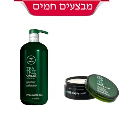 שמפו פול  מיטשל 1000 מ"ל + חיימר 85 גרם  PAUL MITCHELL